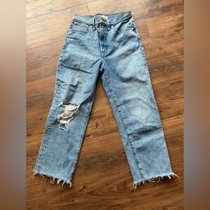 Madewell Light Blue Distressed Boyfriend Jeans